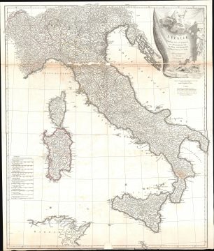 1743 D'Anville Map of Italy