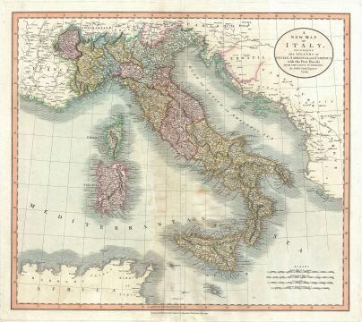 1799 Cary Map of Italy