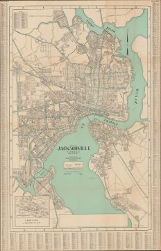 1930 Dolph and Stewart Map of Jacksonville, Florida