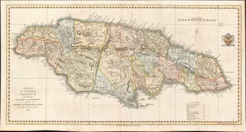 1794 Edwards Map of Jamaica