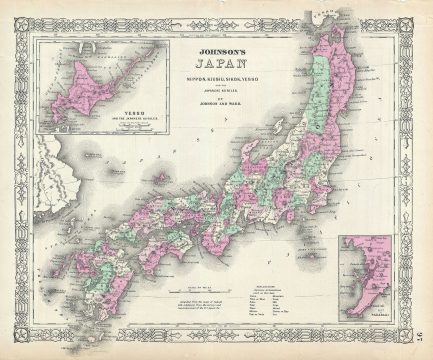 1864 Johnson Map of Japan