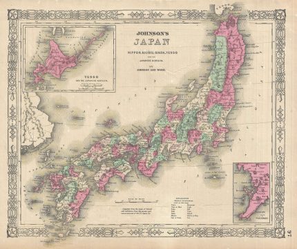 1864 Johnson Map of Japan