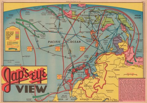1944 Sundberg Map of East Asia, Southeast Asia, and the East Indies