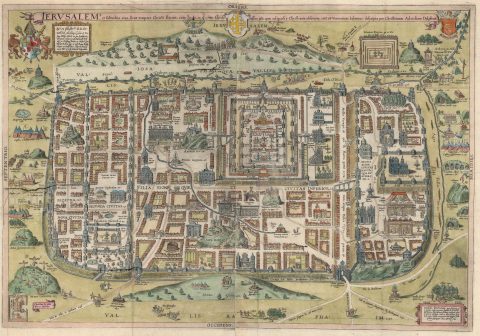 1584 van Adrichem Plan of Biblical Jerusalem