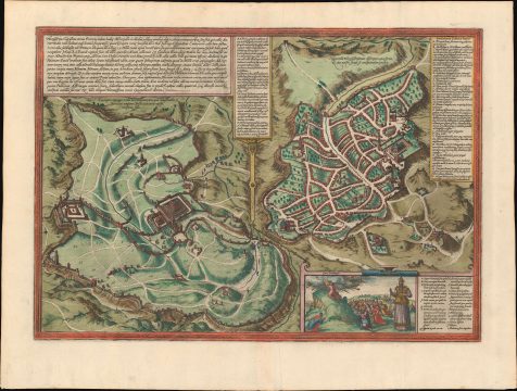 1572 Braun and Hogenberg Map of Jerusalem