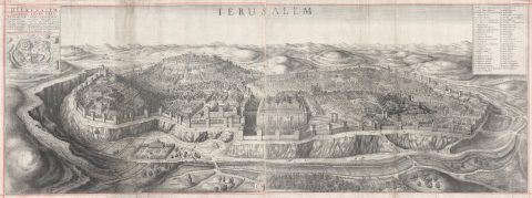 1660 Hollar View of Jerusalem at the time of the First Temple