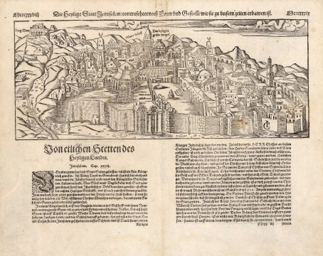 1598 Munster View / Map of Jerusalem