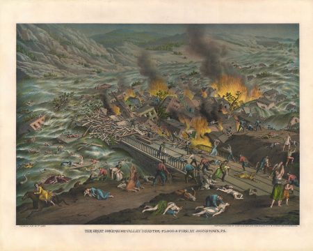 1889 Kurz and Allison View of the Johnstown Flood, Pennsylvania