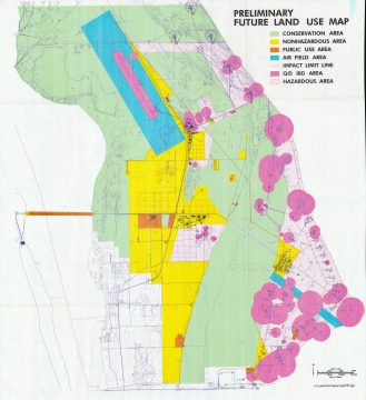 1972 Map of Future Land Use at Kennedy Space Center, Florida