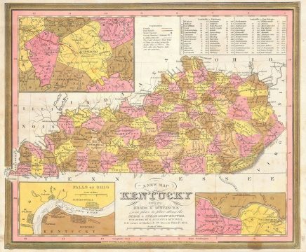 1846 Burroughs - Mitchell Map of Kentucky