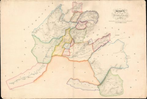 1940 QMG Manuscript Map of Kandahar Region, Afghanistan (First Anglo-Afghan War)