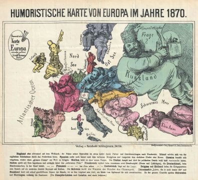 1870 Neumann Satirical Map of Europe