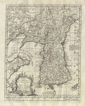 1749 Bellin Map of Korea (Showing Sea of Korea)