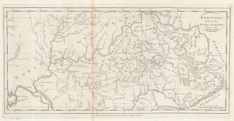 1795 Carey / Barker Map of Kentucky
