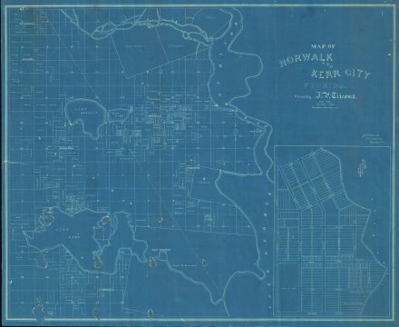 1886 Titcomb Map of Kerr City and Norwalk, Marion County, Florida
