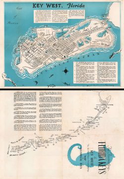 1941 Leiser, Jr. City Map or Plan of Key West, Florida