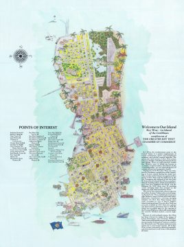 1984 Renner Pictorial Map of Key West, Florida
