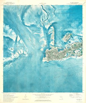 1971 U.S. Geological Survey Map of Key West, Florida