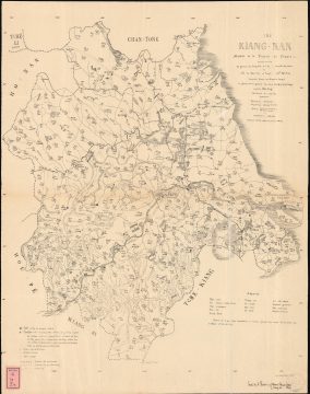 1879 Jesuit Pfister Map of the Kiang-Nan Vicarate, Jiangnan Province (Shanghai), China