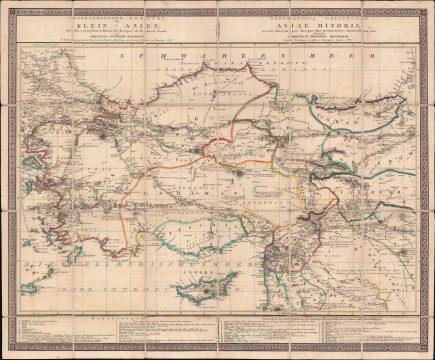 1820 Reichard Case Map of Turkey