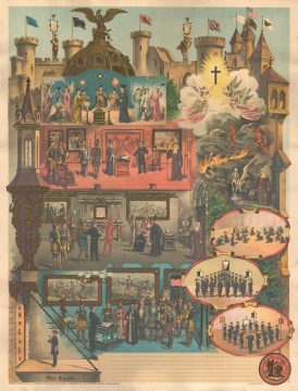 1897 Lawrence Broadside, Knights of the Golden Eagle Fraternal Order