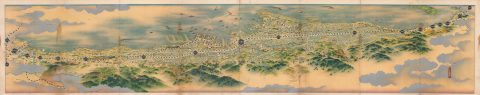 1937 Toppan Printing Co. Bird's Eye View of Kobe, Japan and Environs