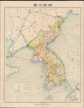 1938 Government-General of Chōsen Map of Korea