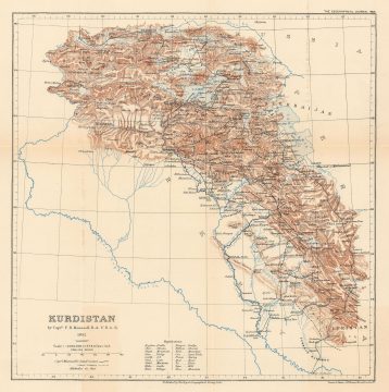 1892 / 1894 F. R. Maunsell Earliest Specific Map of Kurdistan