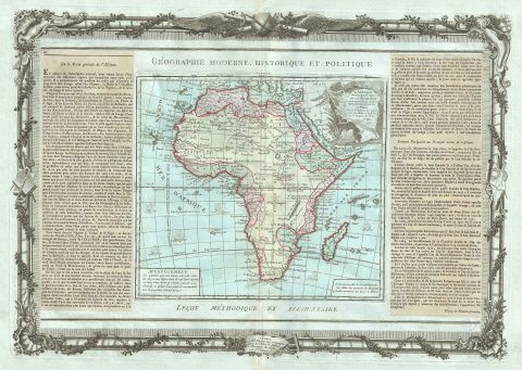 1790 Desnos Map of Africa