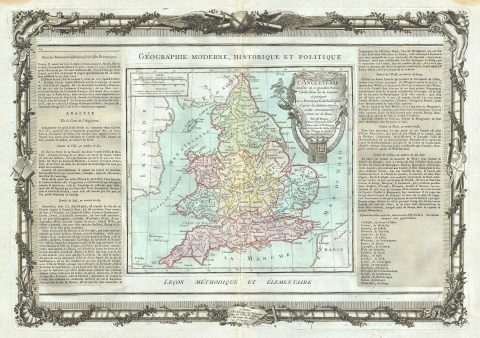 1786 Desnos and de la Tour Map of England and Wales