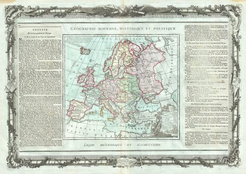 1786 Desnos and de la Tour Map of Europe
