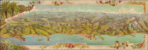 1903 Legresle View of the French Riviera (Côte d'Azur)