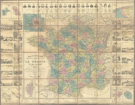 1891 Sonnet Map of France