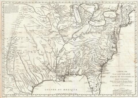 1744 Bellin Map of North America (w/ Florida and New England)