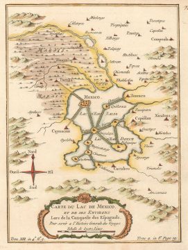 1757 Bellin Map of Mexico City