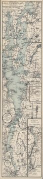 1895 Stoddard Tourist Map of Lake Champlain