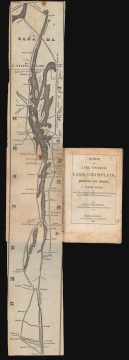 1845 Thomson Guide Book and Map of Lake Champlain and Lake George