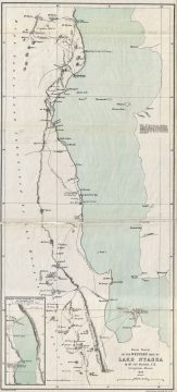 1878 Stanford Map of Western Lake Nyassa or Lake Malawi, Africa