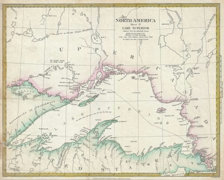 1832 S.D.U.K. Map of Lake Superior