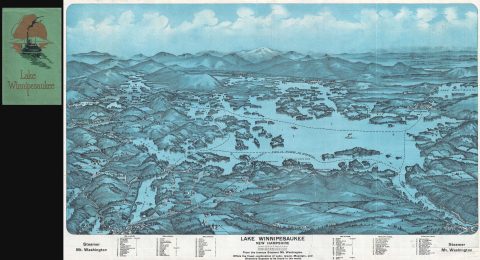 1925 Walker View of Lake Winnipesaukee, New Hampshire