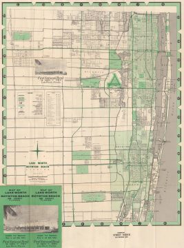 1963 Dolph Map of Lake Worth, Boynton Beach, and Environs, Florida