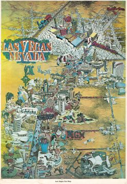 1960 Pictorial Map of Las Vegas (The Strip)