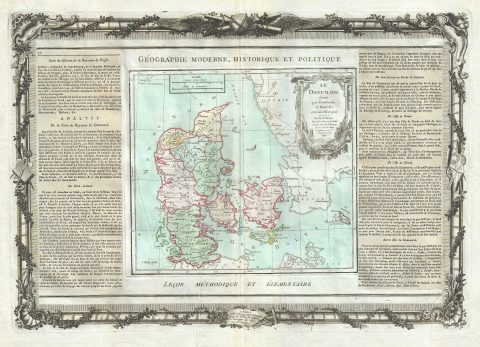 1786 Desnos and de la Tour Map of Denmark