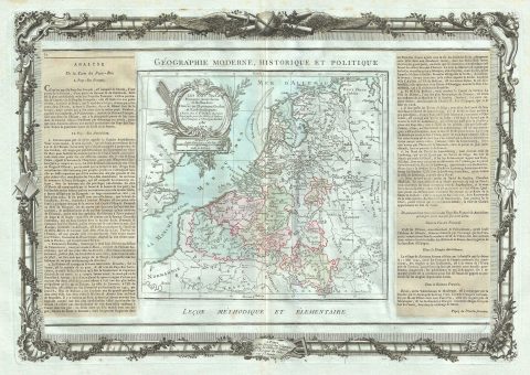 1786 Desnos and de la Tour Map of Belgium and Luxemburg
