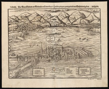1598 Münster View of Lindau am Bodensee, Germany
