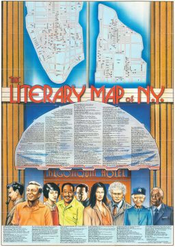 1988 Ayriss and Ladner Pictorial Literary Map of New York City