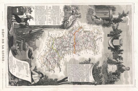 1852 Levasseur Mpa of the Department De La Loire, France (Loire Valley Region)