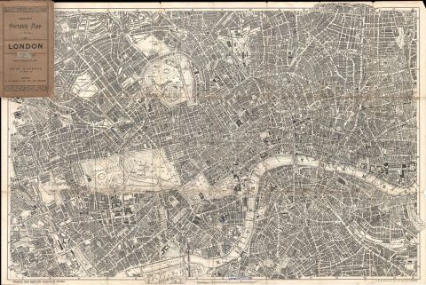 1899 Bacon Pocket Plan or Map of London