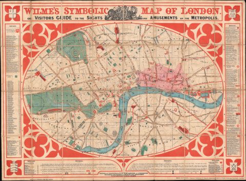 1851 Wilme's 'Symbolic' Map of London