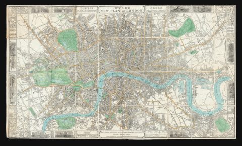 1851 Wyld Map of London, England